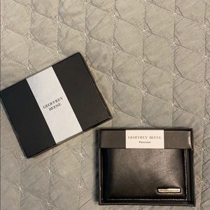 Black leather wallet